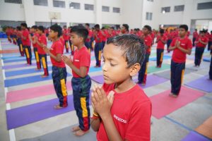 International yoga Day Celebration | 2023 10 %best cbse schools in coimbatore%