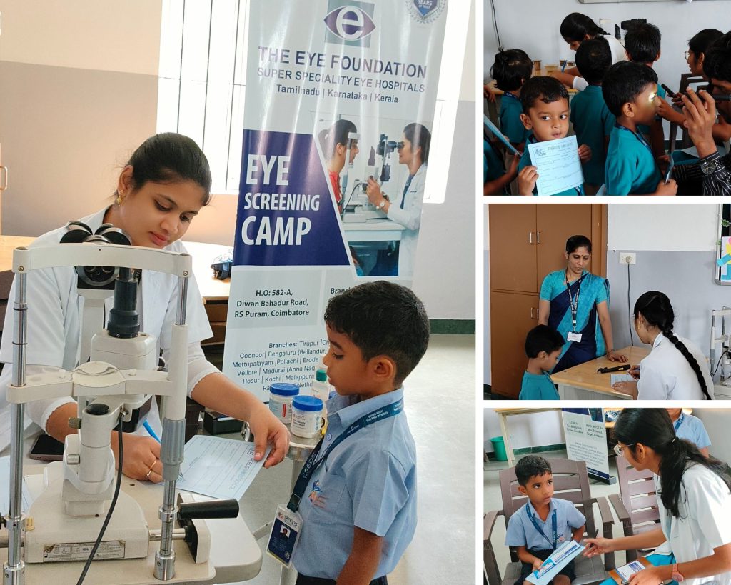 Caring for Young Visionaries: Eye Screening Camp | REEDSWS 2 Good Schools in Coimbatore