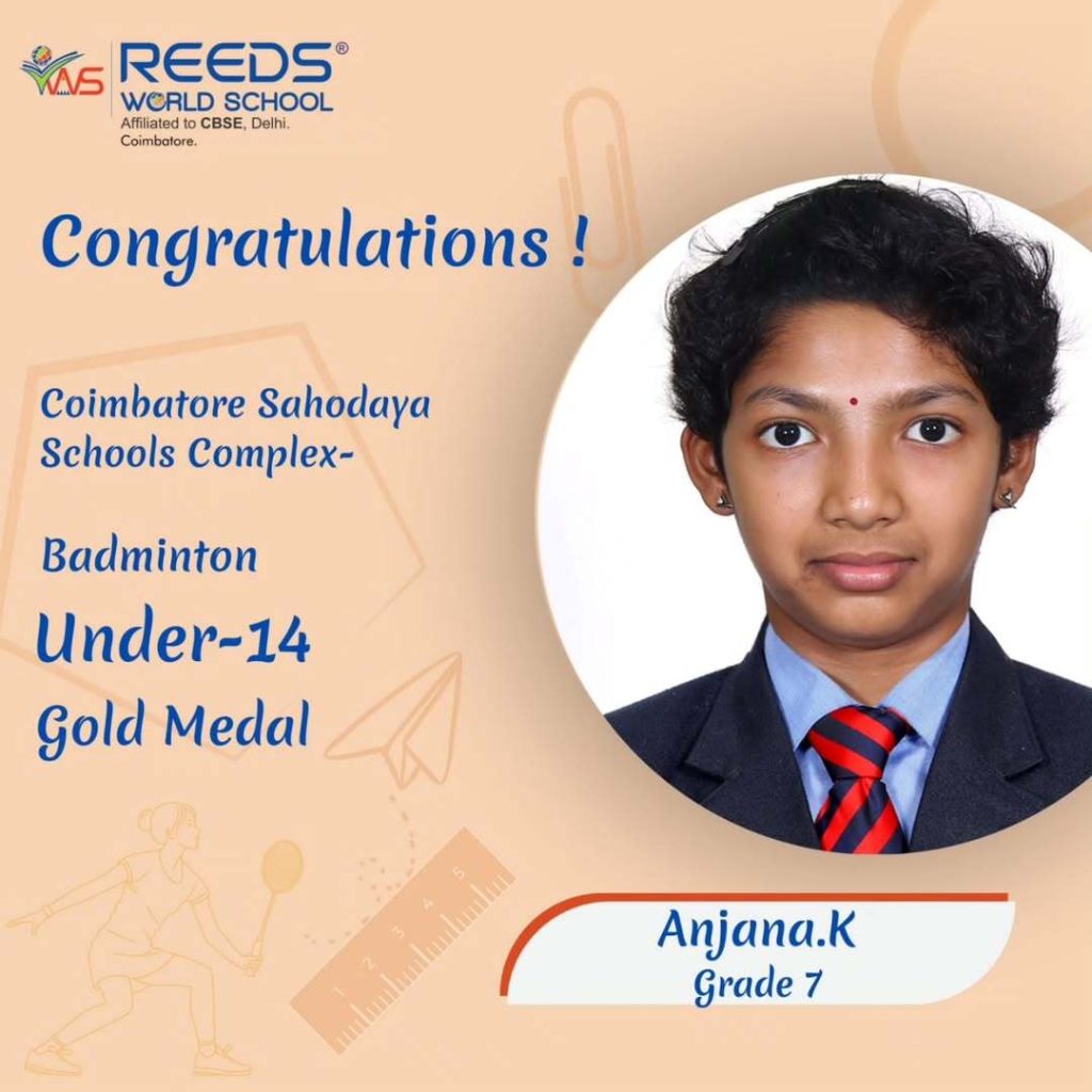 Celebrating Young Achievers of Coimbatore Sahodaya Competitions | REEDSWS 3 International CBSE Schools in Coimbatore