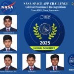 Global Nominee Honour at NASA Space Apps Challenge | REEDSWS